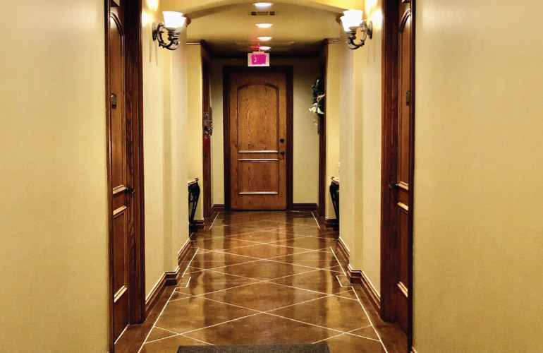 Main Hallway leading back to Dr. Buntemeyer's Office on the Right